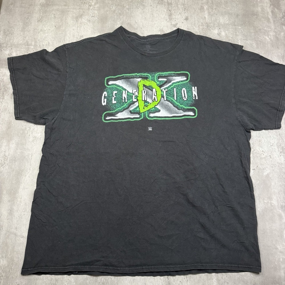 WWE DX D-Generation X Break it Down Logo Black T-shirt WWE Size XXL